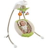 Fisher Price Rainforest Friends Deluxe Baby Cradle & Swing w/ Music | X7340