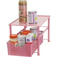 Simple Houseware Stackable Under Sink Sliding Basket Organizer