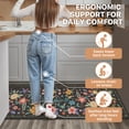thumbnail image 4 of KUETH Kitchen Mats for Floor, Kitchen Rug with Anti Fatigue, Non Slip Washable Kitchen Rug, Set of 2 Kitchen Mat 17"x47"+17"x30", Runner Rug with Waterproof for Bathroon and Bedroom, 4 of 8