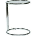 thumbnail image 3 of OSP Home Furnishings Yield Glass Circle Table in Chrome Finish with Glass Top, 3 of 5