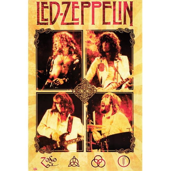 Hot Stuff Enterprise Z121-24x36-NA Led Zeppelin Poster, 24 x 36