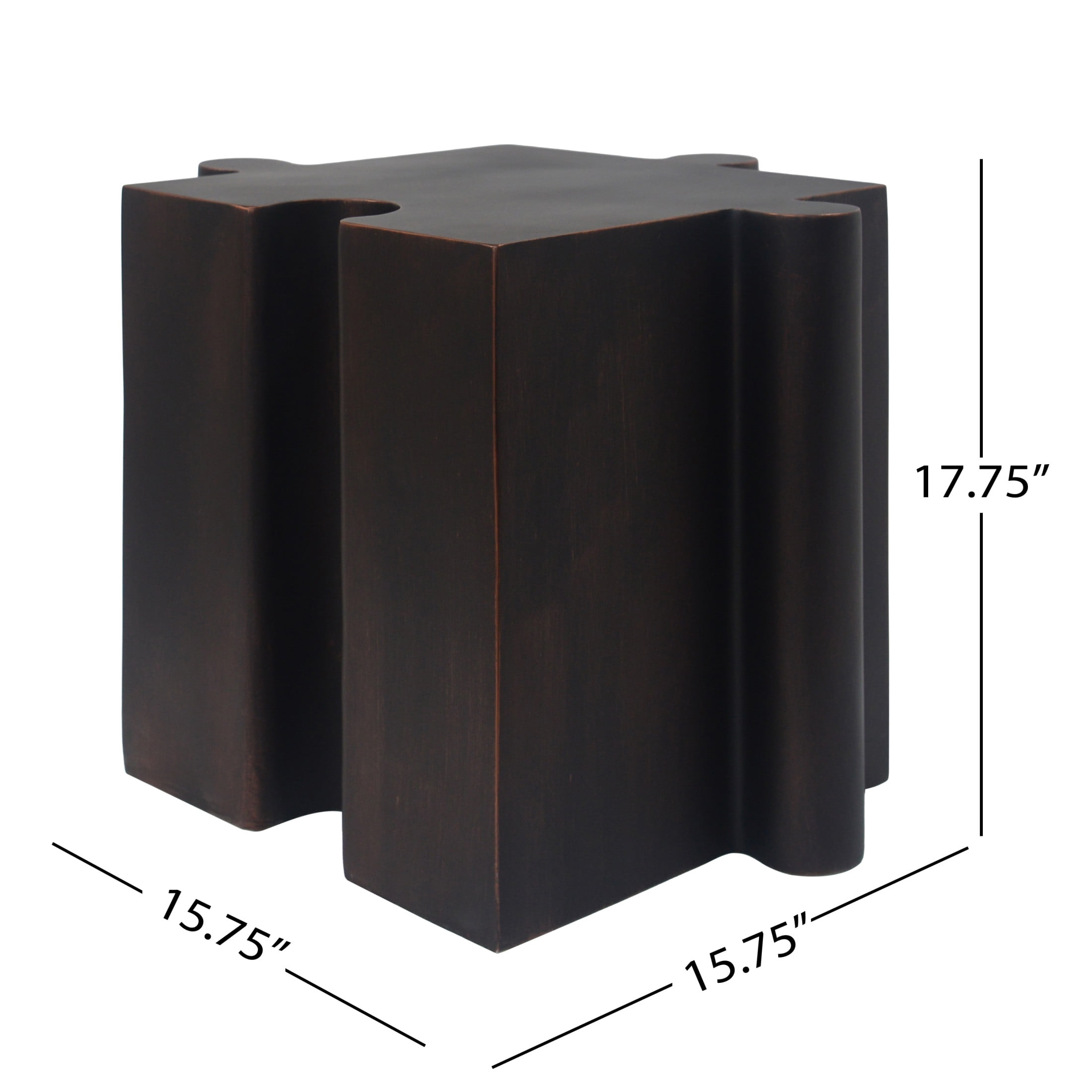 Christopher Knight Home Black Puzzle Art Side Table, Modular