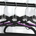 thumbnail image 2 of Mlici Ganchos para colgar que ahorran espacio, paquete de 60 ganchos conectores para perchas de ropa, perchas apilables transparentes con ganchos para organizador de armario (transparente), 2 of 5