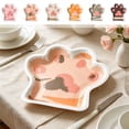 thumbnail image 7 of Disposable Plates Paw Shaped Party Supplies for Dessert,10 Pack Thick Paper Dish for Birthday and Celebration for Youngster(Brown), 7 of 7