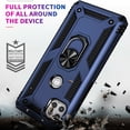thumbnail image 7 of Motorola One 5G Ace Case, [Not fit for Motorola Moto One 5G/ Moto G 5G], With [Tempered Glass Screen Protector Included], STARSHOP Drop Protection Ring Kickstand Cover- Ink Blue, 7 of 7