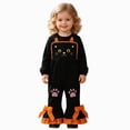 thumbnail image 3 of KPOPLK Toddler Girls Halloween Cat Bib Overalls Jumpsuit Adjustable Straps Casual Long Pants for Fall Holiday,Size 4-5 Years, 3 of 6