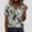 A470 Green, variant on T Shirt for Women V Neck Short Sleeve Casual Vertical Striped Print Contrast Trim Loose Fit Lightweight Breathable Soft Daily Wear Fashion Summer Tops