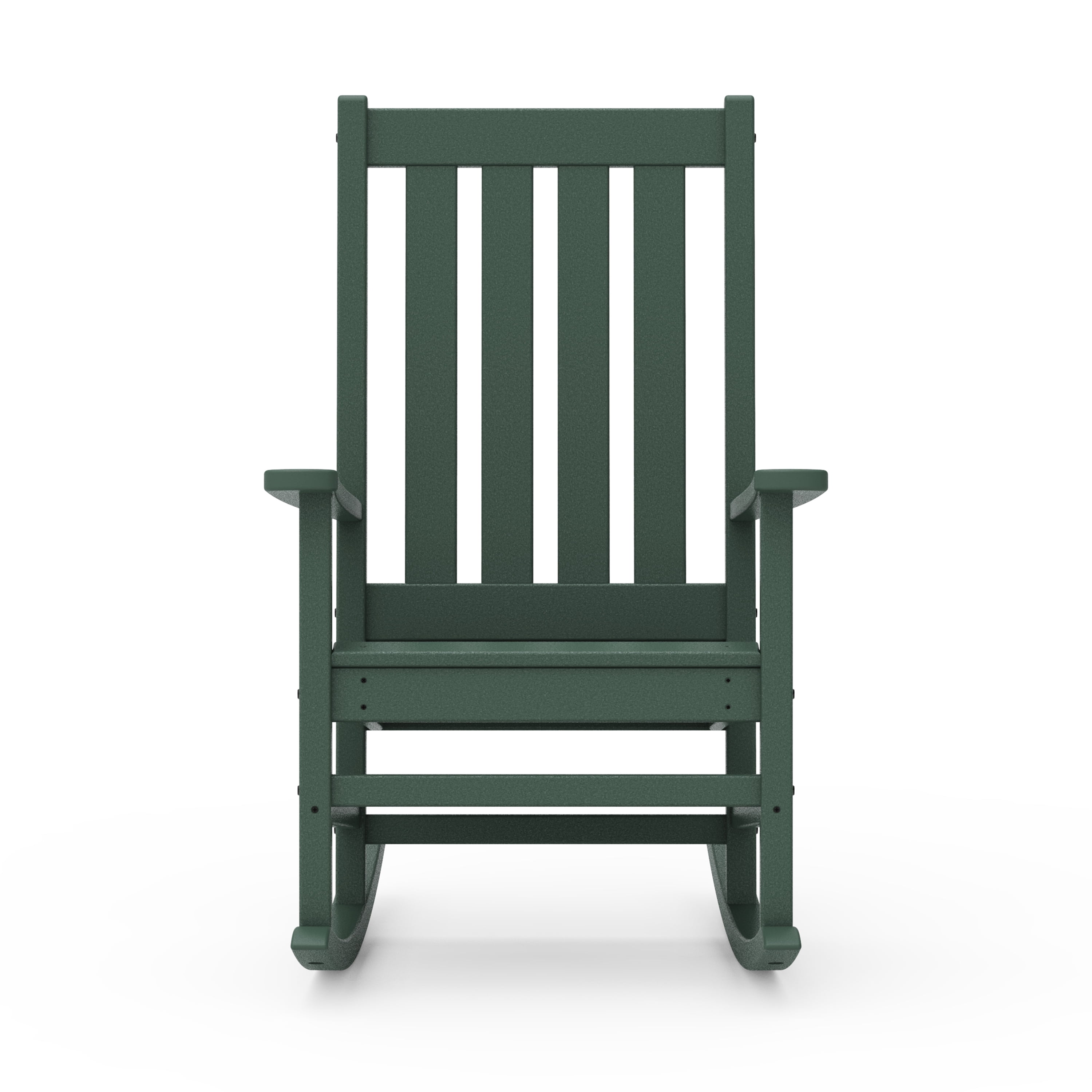 Better Homes & Gardens by POLYWOOD Southlake Outdoor Rocking Chair, All-Weather HDPE, Patio Seat, Green