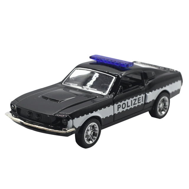 1Pc Mini Diecast Police Car Pull back Model with Light Sound Education Kids Toy