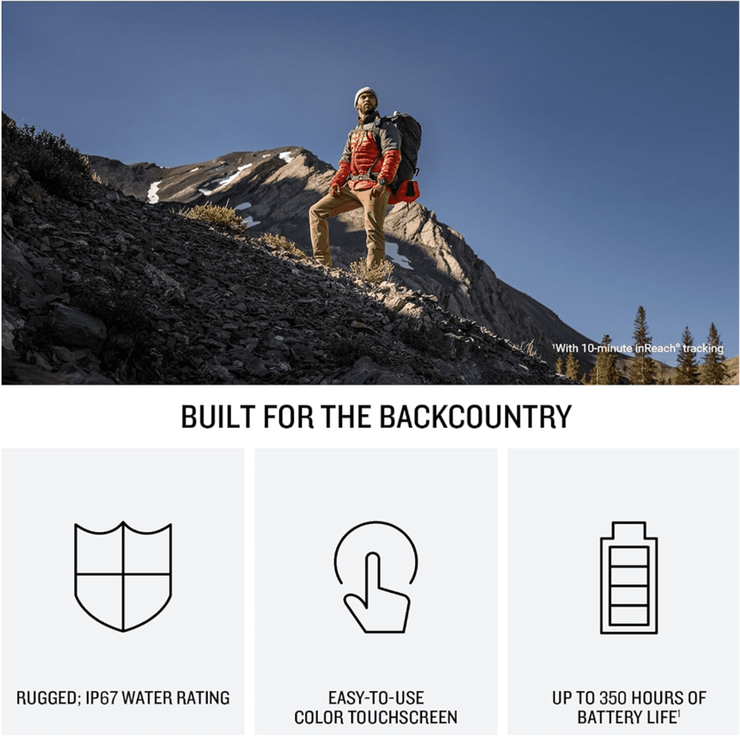 Garmin inReach Mini 3 Plus Satellite Communicator w/ Touchscreen 010-03387-10 + Quick Release Lanyard + Orange Floating Foam Wrist Strap + LED Brite-Nite Dome Lantern for Camping & Emergencies