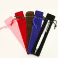 thumbnail image 5 of JZROCKER Velvet Solid Color Single Pen Bag Case Sleeve Holder Student Gifts Pencil Bags, 5 of 10