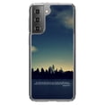 thumbnail image 1 of DistinctInk Clear Shockproof Hybrid Case for Galaxy S21+ PLUS 5G (6.7" Screen) - TPU Bumper, Acrylic Back, Tempered Glass Screen Protector - Night Sky Lake Jeremiah 29:11 - Love of Christ, 1 of 2
