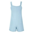 thumbnail image 4 of LEKODE Women Rompers Sleeveless Jumpsuits Plus Size Jumpsuits Short Rompers Travel Jumpsuits for Women Loose Overalls Workout Jumpsuits for Women Travel Outfits for Women C Blue XXXXL, 4 of 8