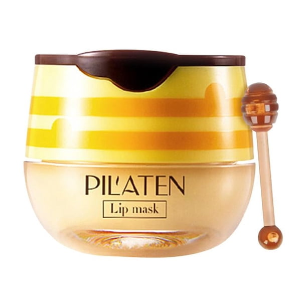 CAIROYAR Bee Balm LipBalm Honey Pot Mascarilla labial con miel y fresa Hidratante y humectante ◆д