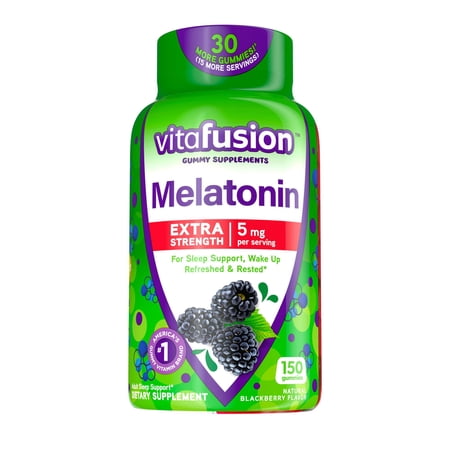 Vitafusion Extra Strength Melatonin Gummy Vitamins' 5 mg' 150 Count