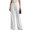 White #015, variant on Women's High Waisted Wide Leg Dress Work Pants | Business Casual Office Trousers, Elastic Waist Pleated Dressy Flowy Palazzo Slacks, Fall Summer Teacher Interview Outfits, S
