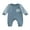 Blue, variant on Bagilaanoe Newborn Baby Girl Boys Fall Jumpsuit Checkerboard Print Long Sleeve Bodysuit 3M 6M 12M 18M Infant Casual One Piece Romper