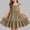 Khaki, variant on Fesfesfes Girls Solid Color Button Up Camisole Dress with Ruffled Sleeves and Flared Hem Casual Princess Style Dress for Toddlers and Kids(Navy,3-4 Years)