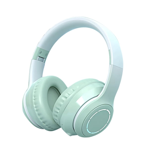 Wireless Over-Ear Headphones with SUYPHAHN Pure Bass Sound, Bluetooth 5.3, Up to 76H Battery Life and Speed Charge, Lightweight, Comfortable and Foldable Design (Black)