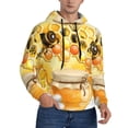 thumbnail image 2 of Daiia Honey Bee for Men's Fashion Hoodies & Sweatshirts with Kangaroo Pocket Hooded Sweatshirt Breathable & Moisture Wicking-Small, 2 of 7