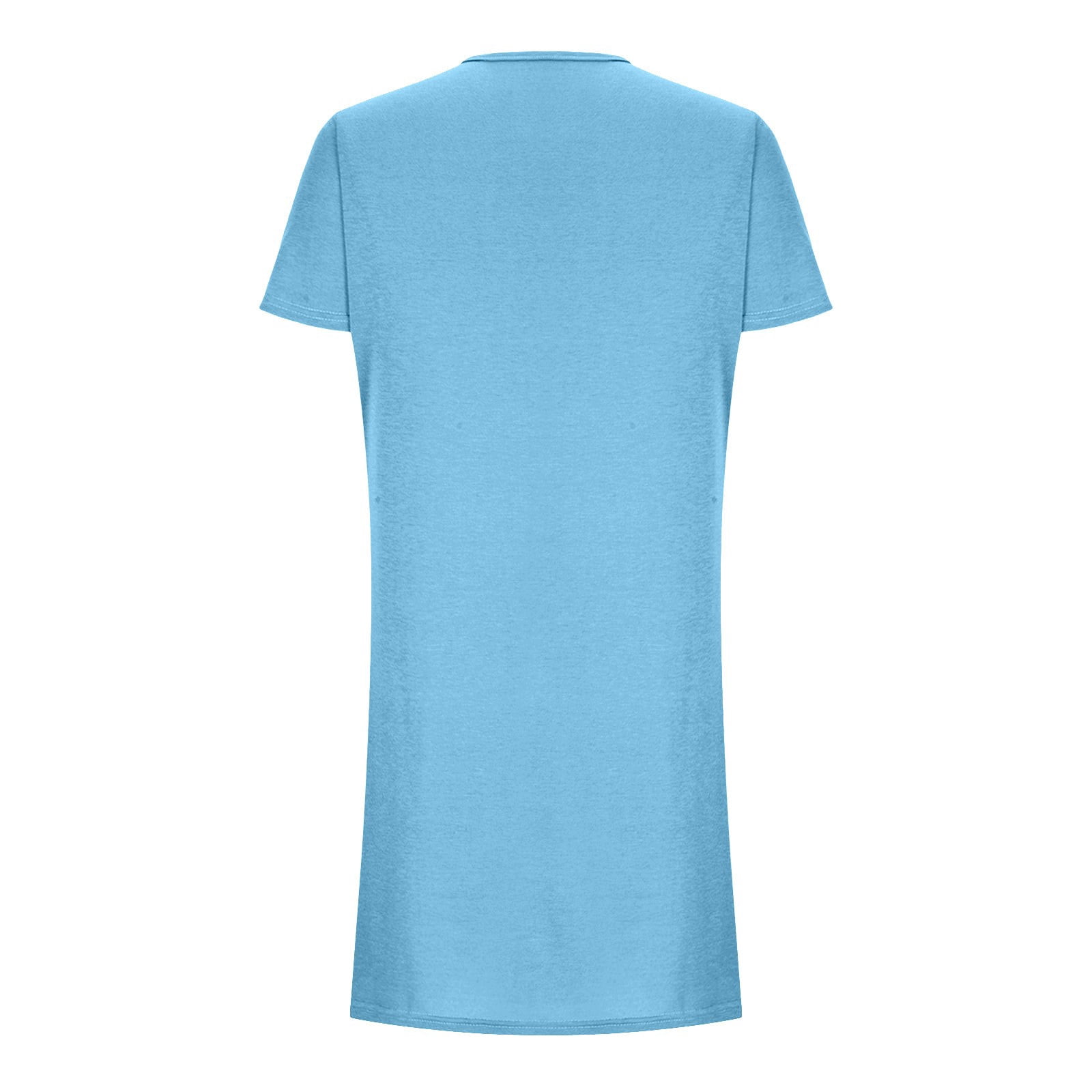 Womens Short Sleeve Mini T-Shirt Dress Workout Sport Tennis Athletic Dress With 2 Pockets