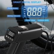 NEXPOW Cordless Tire Inflator, 160 PSI Air Pump for Car Tires, Portable Rechargeable Tire Pump with Digital Pressure Gauge, Auto Shut-Off & LED Light