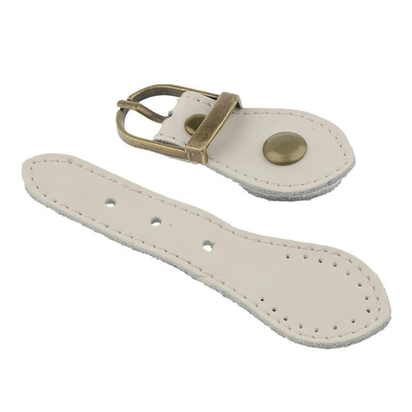 fastboy Sew on Leather Tab Buckles DIY Closure Fastener Blue Royal Bag Replacement Beige