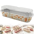 thumbnail image 2 of Clode Christmas Tin Foil Containers with Lid – Rectangular Disposable Aluminum Foil Pans & Foil Treat Containers for Leftover Food Storage, Cookie Tins, Christmas Party Baking, Cooking & Roasting, 2 of 8