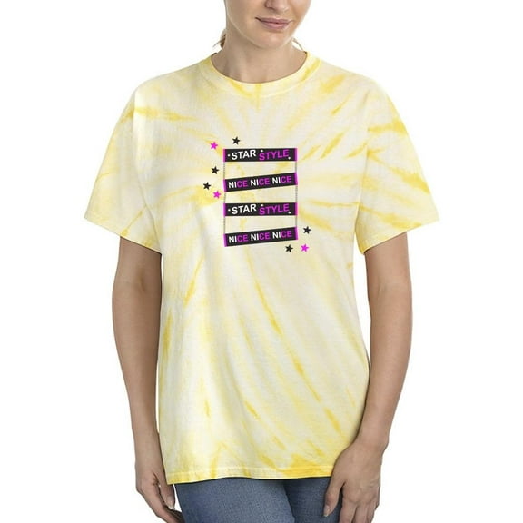 Star Style Chain Art Tie Dye Cyclone Women -Image by Shutterstock, Female Large