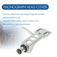 thumbnail image 2 of Universal LP Disc Record Player Phono Turntable Headshell 4-Pin Aluminum Alloy with OFC Leadwires for Direct-Drive Turntable,1 * Headshell,Silver, 2 of 8