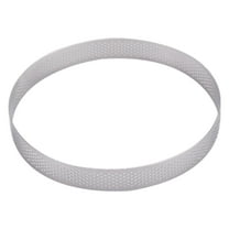 Bakeware Tart Rings 8 Inch Round Perforated Cake Ring Nonstick Stainless Steel Baking Tool for Culinary Uses High Performance for Everyday Cooking and Baking