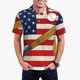 thumbnail image 1 of Fotbe American Flag And Baseball Camiseta Polo de Golf para Hombre con Estampado – Camisa Deportiva Transpirable con Cuello Abotonado-X-Large, 1 of 6