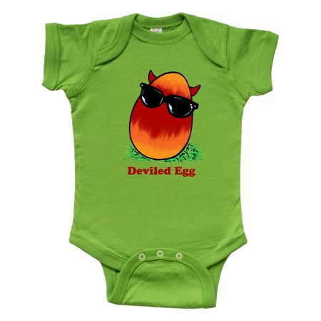 

Inktastic Easter Red and Orange Deviled Egg with Horns and Sunglasses Gift Baby Boy or Baby Girl Bodysuit