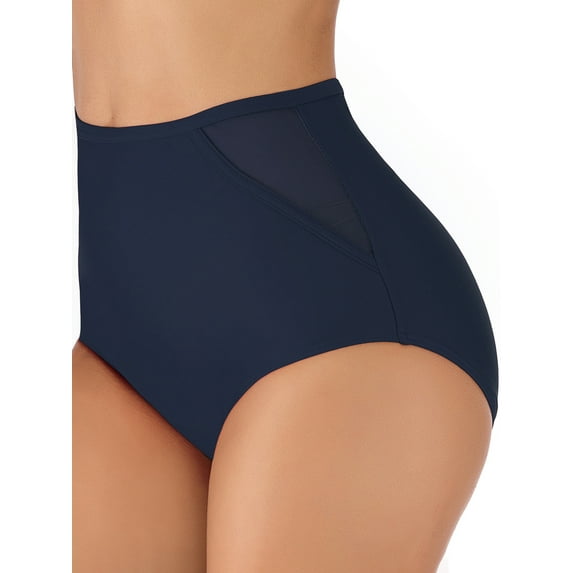 Womens High Waist Swim Briefs Swim Bikini Bottoms Swimsuit Tummy Control Party Beachwear Bathing Suit