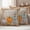 Brown, variant on Orange Pumpkin Fall Outdoor Waterproof Pillow Covers, Thanksgiving Botanical Retro Art Decorative Square Throw Pillowcase Sofa Cushion Sham for Patio/Couch/Chair, 20"x20" 2 Pack