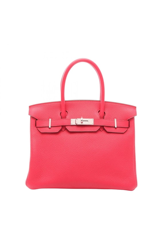 Pre-Owned Hermes Birkin 30 Handbag, Leather, Taurillon Clemence Women's, Pink