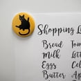 thumbnail image 2 of Black Cat Lifting Leg and Licking Kitchen Refrigerator Locker Button Magnet, 2 of 5