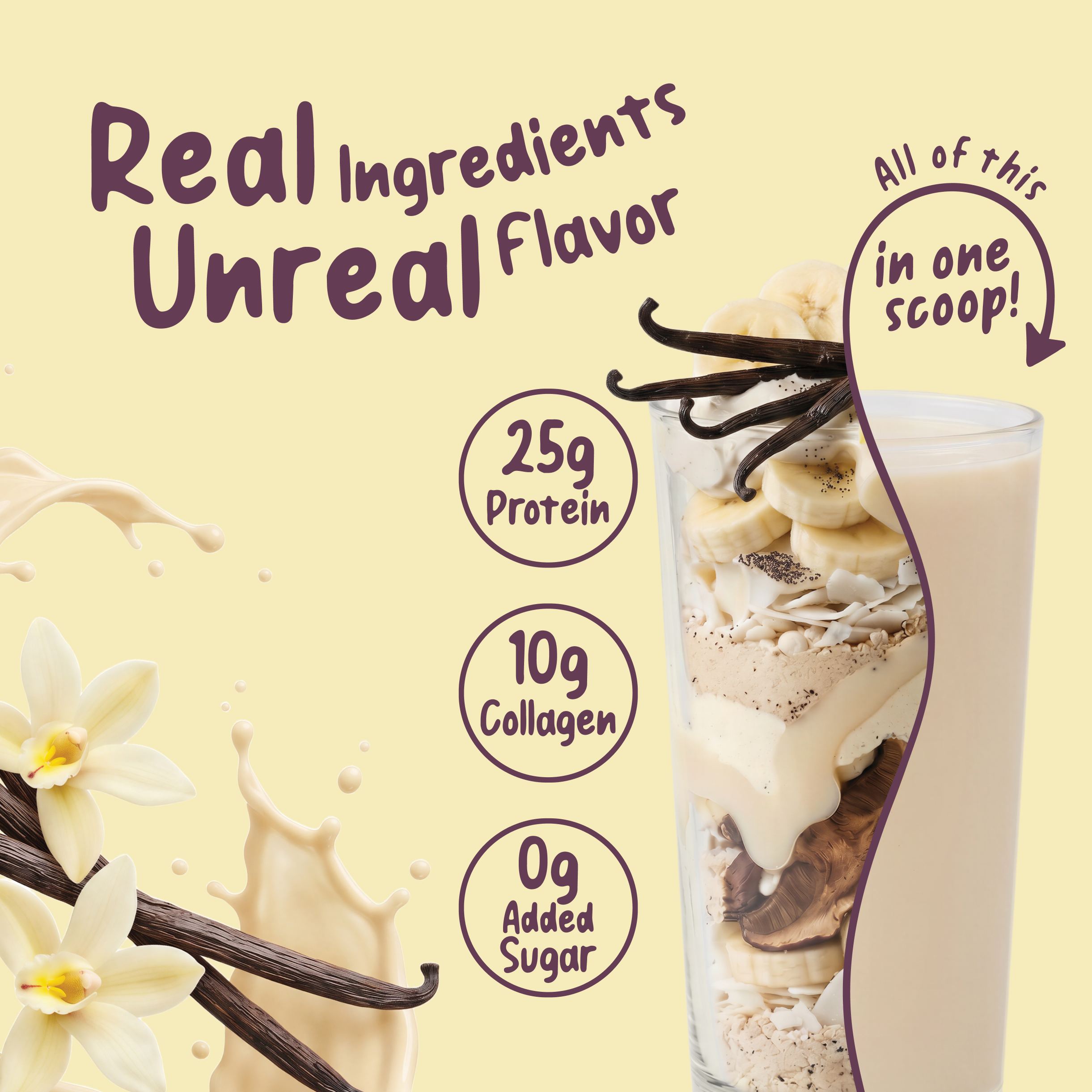 FlavCity Whey Protein Powder Vanilla Cream photo 2