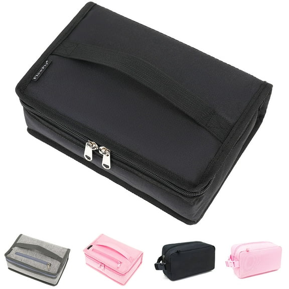 Small Snack Bags Mini Cooler lunch Bag Insulated Pouch for Adults Work Travel, Black