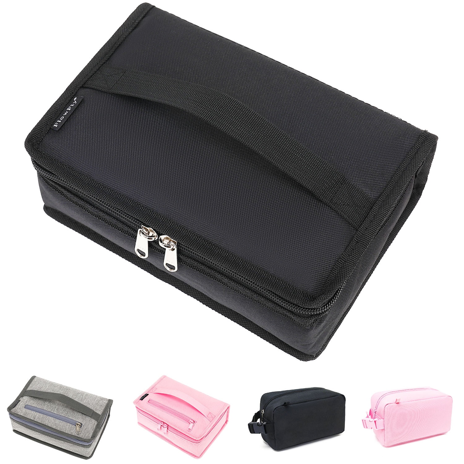 Small Snack Bags Mini Cooler lunch Bag Insulated Pouch for Adults Work Travel, Black