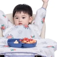 thumbnail image 2 of Babero De Alimentación De Bebé Impermeable Ajustable Con Gancho Y Lazo Babero De Manga Larga Para Niños Pequeños S Conejito De Fresa, 2 of 9