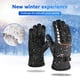 thumbnail image 5 of FLhrweasw Guantes Bicicleta para Hombre Guantes Esquí Con Dedos Completos Guantes Ciclismo para Invierno (rojo), 5 of 9