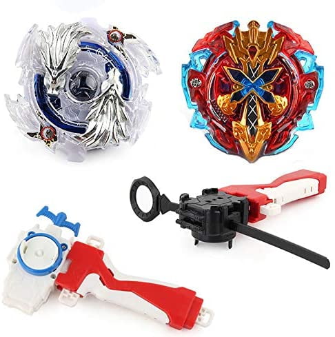 CombatGyro Bey Burst Battling Tops 2in1 Toy Metal Fusion Game Set for Kids Launchers Included