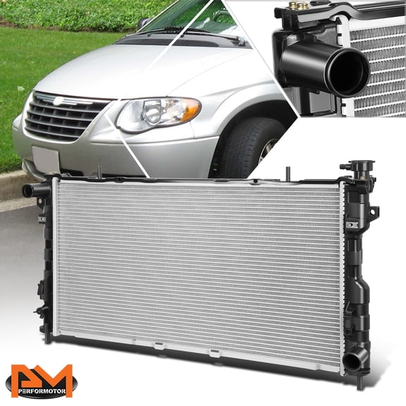 PM PERFORMOTOR Aluminum OE Replacement Radiator for 05-07 Voyager/Caravan 3.3/3.8 AT DPI-2795