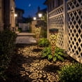 thumbnail image 4 of Solar Powered Ground Stake Light with Rose Projection Pattern, LED Outdoor Garden Decor, Decorative Metal Lighting for Yard, Patio, Lawn &, 4 of 7