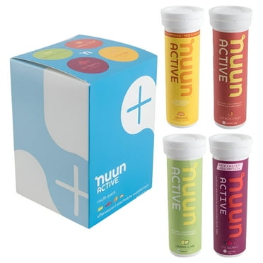 Nuun Sport: Electrolyte Drink Tablets, Citrus Berry Mixed Box, 4 Tubes (40 Servings)