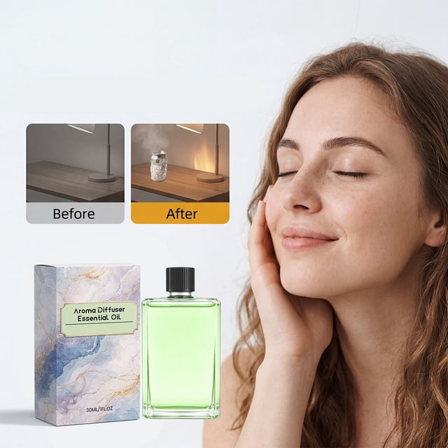 YYV Gifts 30ml Aromatherapy Essential Oil Refill for Diffusers Home Fragrance Concentrated Pure Scent Blend for Aromatherapy Machines Calming Uplifting Room Freshener Relaxation