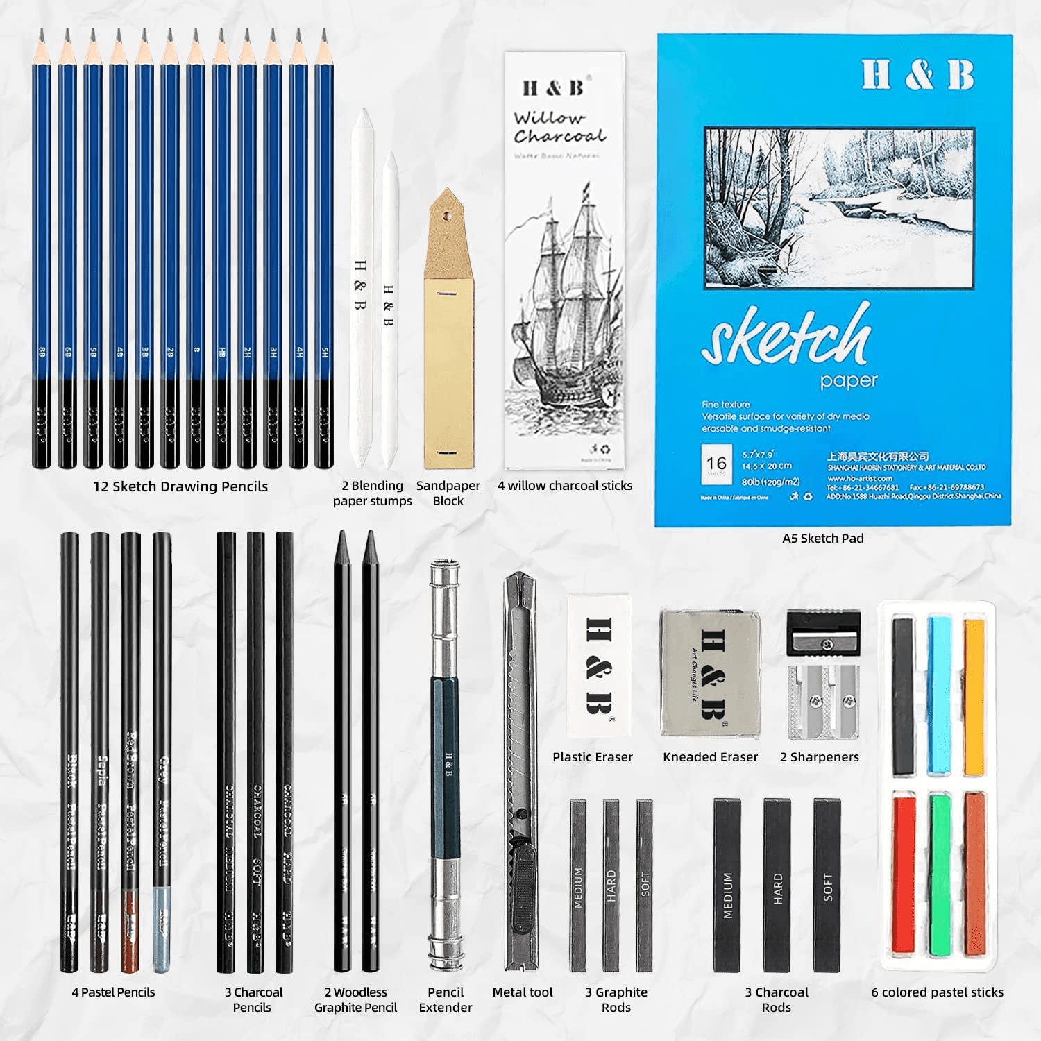 Bomybaw Drawing and Sketching Colored Pencils Set 72PCS, Art Supplies  Professional Art Pencils Kit, Drawing Gifts for Teens Beginners Artists and