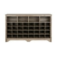 thumbnail image 6 of Prepac 36 Cubby 60" Versatile Wooden Shoe Cubby Console in Drifted Gray, 6 of 11