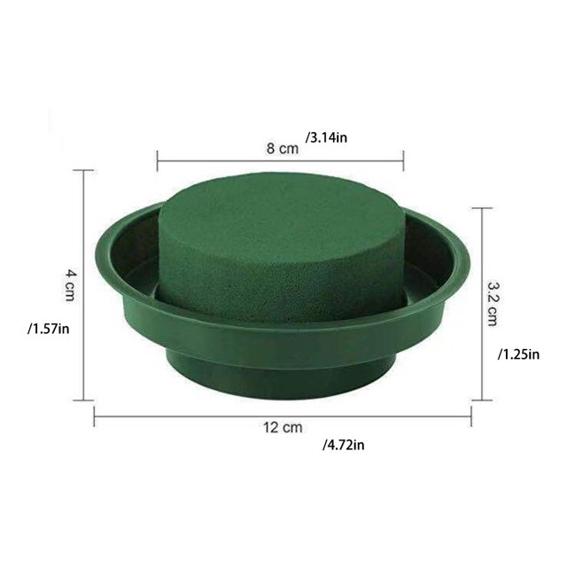 Baohd 30 Pcs Résine PP Sol de Fleurs Rond DIY Décoratif Cylindrique Maison Balcon Plante Fleurs Mousse Accessoires